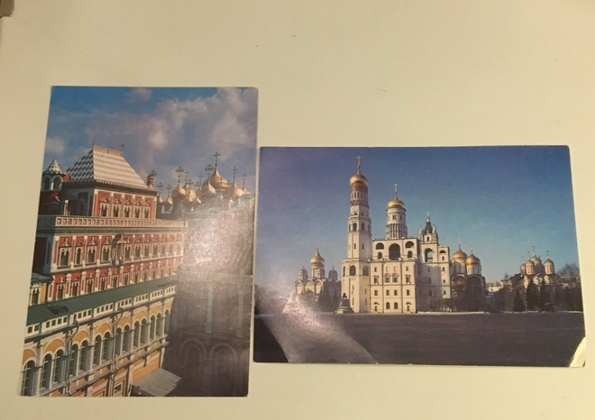 postikortti paketti nro 8 : 2 kpl the Moscow Kremlin