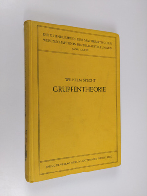 Wilhelm Specht : Gruppentheorie
