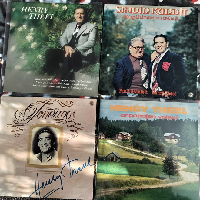 HENRY THEELIN LP-LEVYJÄ 4 KPL HYVÄKUNTOISIA