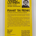 Aarno Laitinen : Rahat tai renki - pikkukuva 2