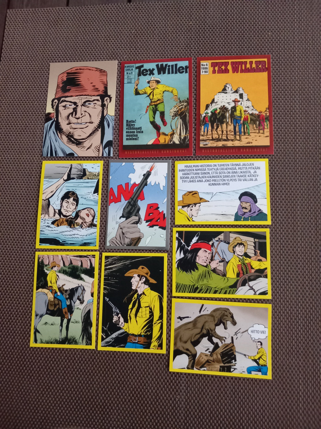 Tex Willer Panini sarjan kuvat ja tarrat 0,50 kpl kpl