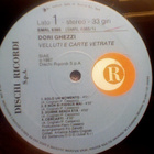 DORI GHEZZI :: VELLUTI E CARTE VETRATE :: VINYYLI  LP   1987 - pikkukuva 3