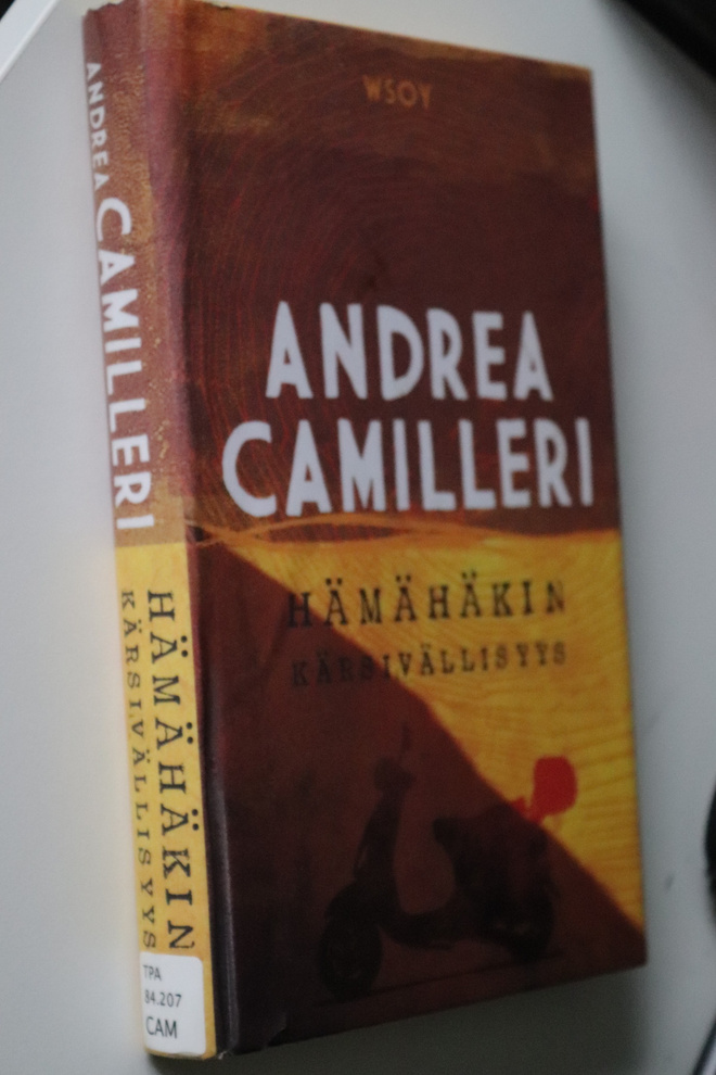 Andrea Camilleri : Hämähäkin kärsivällisyys ( 1.p. 2013 k.p)