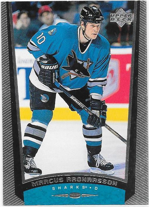 1998-99 Upper Deck #166 Marcis Ragnarsson San Jose Sharks