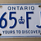 ONTARIO rekisterikilpi - verotarra 1989 - pikkukuva 1