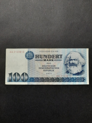 Saksa DDR 100 MARK 1975, AA 2123813