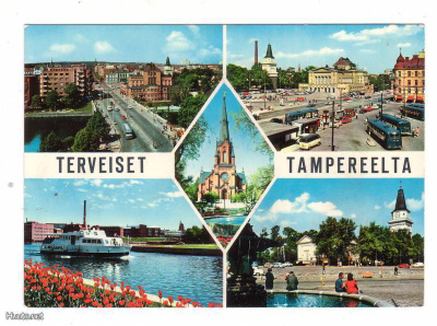 TAMPERE: HÄMEENSILTA YM (monikuvakortti)