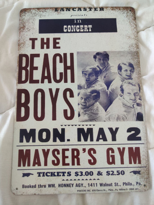 The Beach Boys – Vintage-tyylinen peltikyltti (1966 konsertt