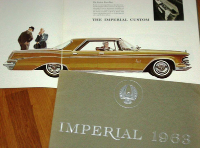 1963 Imperial PRESTIGE esite - KUIN UUSI - ISO - 24 sivua