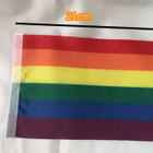 Sateenkaari lippu - Rainbow flag UUSI koko 14 cm x 21 cm - pikkukuva 2