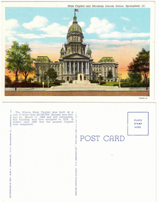 Vanha kortti, Yhdysvallat, Illinois, Springfield