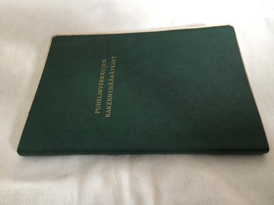PUHELINVERKKOJEN RAKENNEMÄÄRÄYKSET 1973