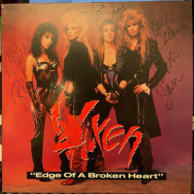 Vixen – Edge Of A Broken Heart (12", US promo) nimmareilla