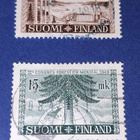 1949 IIIMaailman metsätalouskongressi merkit leimattuina - pikkukuva 1