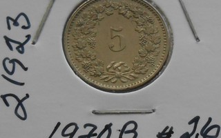 SVEITSI  5 Rappen v. 1970  KM#26  Circ