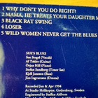 Sue´s Blues - Wild Women CDS - pikkukuva 3