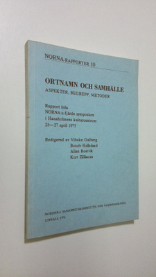 Vibeke (red.) Dalberg : Ortnamn och samhälle a spekter, b...