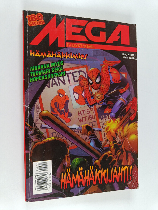 Mega-Marvel 2/1999 : Hämähäkkimies, tuomari ja hopeasurffari