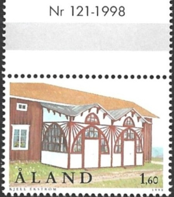 Åland 1998 Kuisteja 1,60 mk välilöpari numero ** LaPe 145
