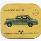 Kahvilappu AAA n:o 31 MERCEDES BENZ 180 - pikkukuva 1
