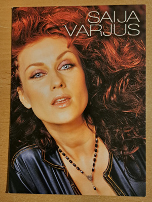 Saija Varjus fanikortti signeerauksella