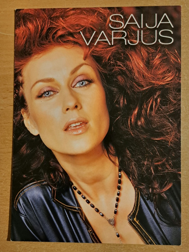 Saija Varjus fanikortti signeerauksella