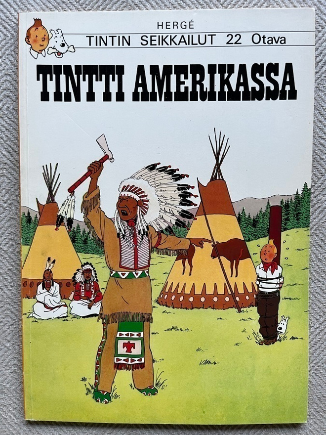 Herge: Tintti Amerikassa, hieno 1.painos v. 1978