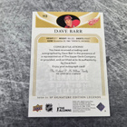Dave Barr 2020-21 SP Legends Auto - pikkukuva 2