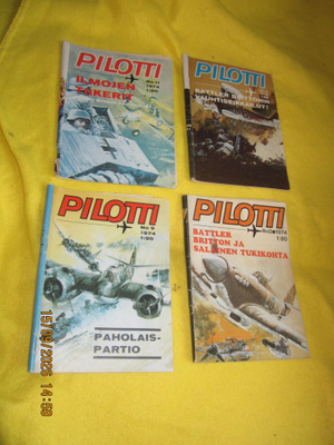 Pilotti-lehdet 4 kpl (1974)