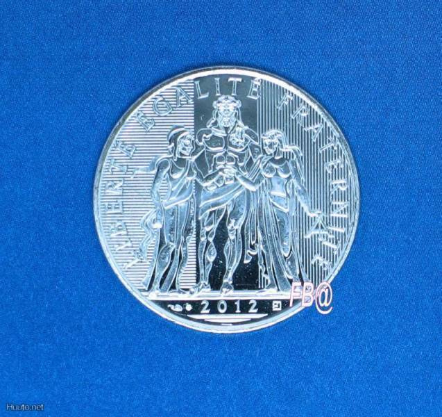 2012 RANSKA 10 euro hopea juhlaraha  HERCULE