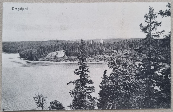 Kemiönsaari Dragsfjärd postikortti+negatiivi
