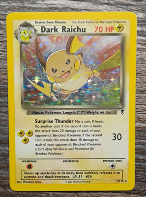 Dark raichu legendary collection holo!