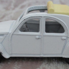 Citroen 2CV 4 door White 1979 Tomica F39 Japan Edition 1:57 - pikkukuva 2