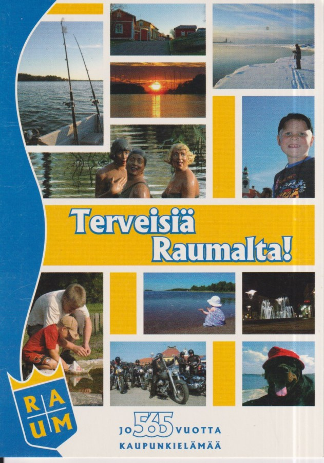 Rauma, 565 vuotta kaupunkielämää, sommitelmakortti     e19