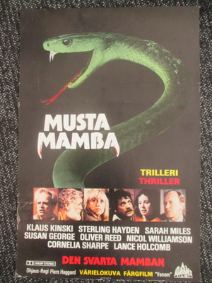 Musta mamba (Piers Haggard, 1982) - vanha elokuvajuliste