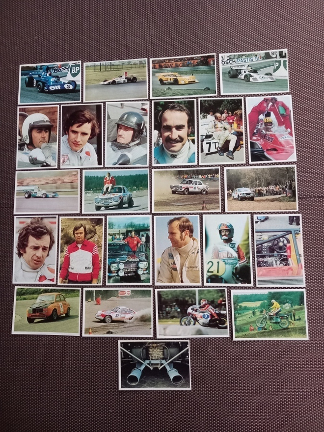 Grand Prix Hellas Jenkki purkkakuvat 1975 1,25/ kpl.