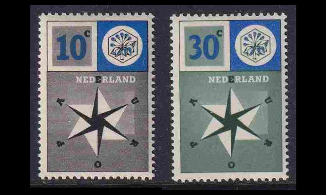 Alankomaat 704-5 ** Europa (1957)