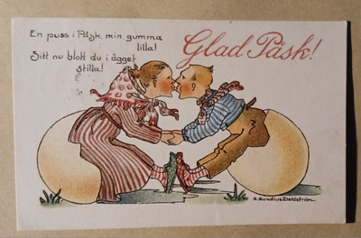 S. Sundius-Dahlström: Mamman ja papan Pääsiäissuukko 1920