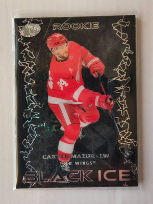 Carter Mazur 2025-26 UD Ice Black Ice Rookie