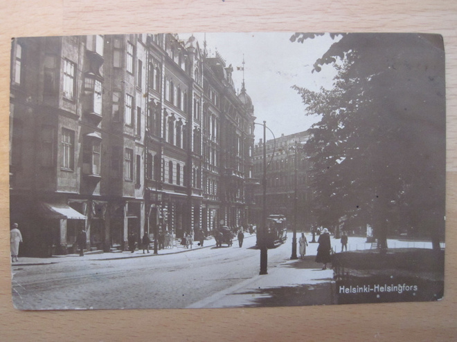 VANHA Postikortti Helsinki Raitiovaunu 1922