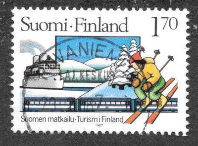 Suomen matkailu 1,70mk 1987 (LAPE 1008) O