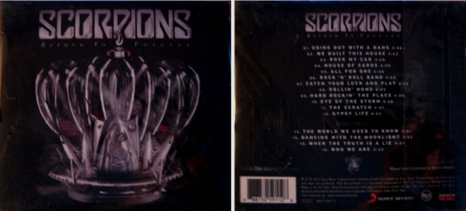 SCORPIONS: Return To forever -  CD  DE LUXE PAINOS +4 songs