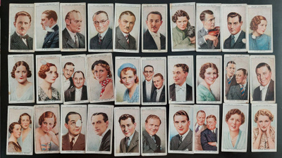 Radio Celebrities - 30 tupakkakorttia v. 1934-35