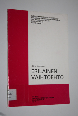 Riitta Kuronen : Erilainen vaihtoehto : kansanopisto-opis...