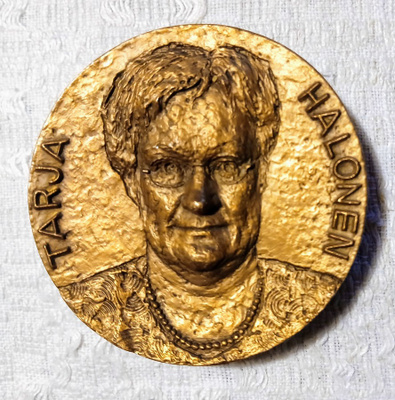 Matti Peltokangas "Tarja Halonen" pronssimitali