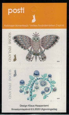 2020 Lumottu metsä, postituore pienoisarkki.