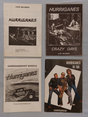 Hurriganes nuottivihkot 1974 - 1980 / 4 kpl