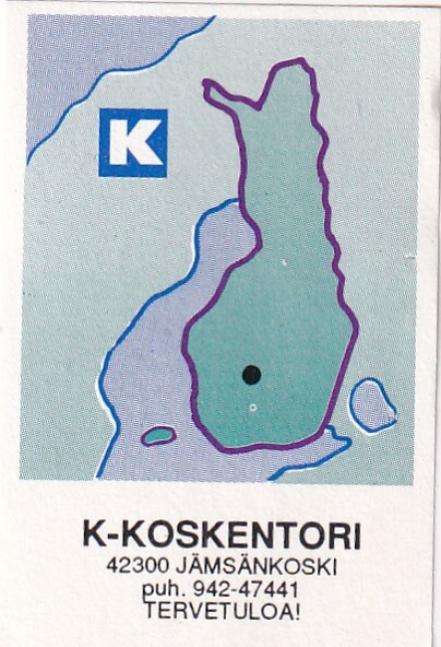 Jämsänkoski, K - Koskentori . Kesko, Kartta , s80