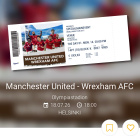 2 x pääsylippu Manchester United vs. Wrexham AFC - pikkukuva 1