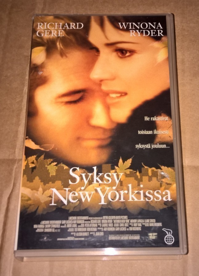 SYKSY NEW YORKISSA 2000 ROMANTTINEN DRAAMA VHS